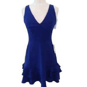 Teeze Me Royal Blue Ruffled Social Dress